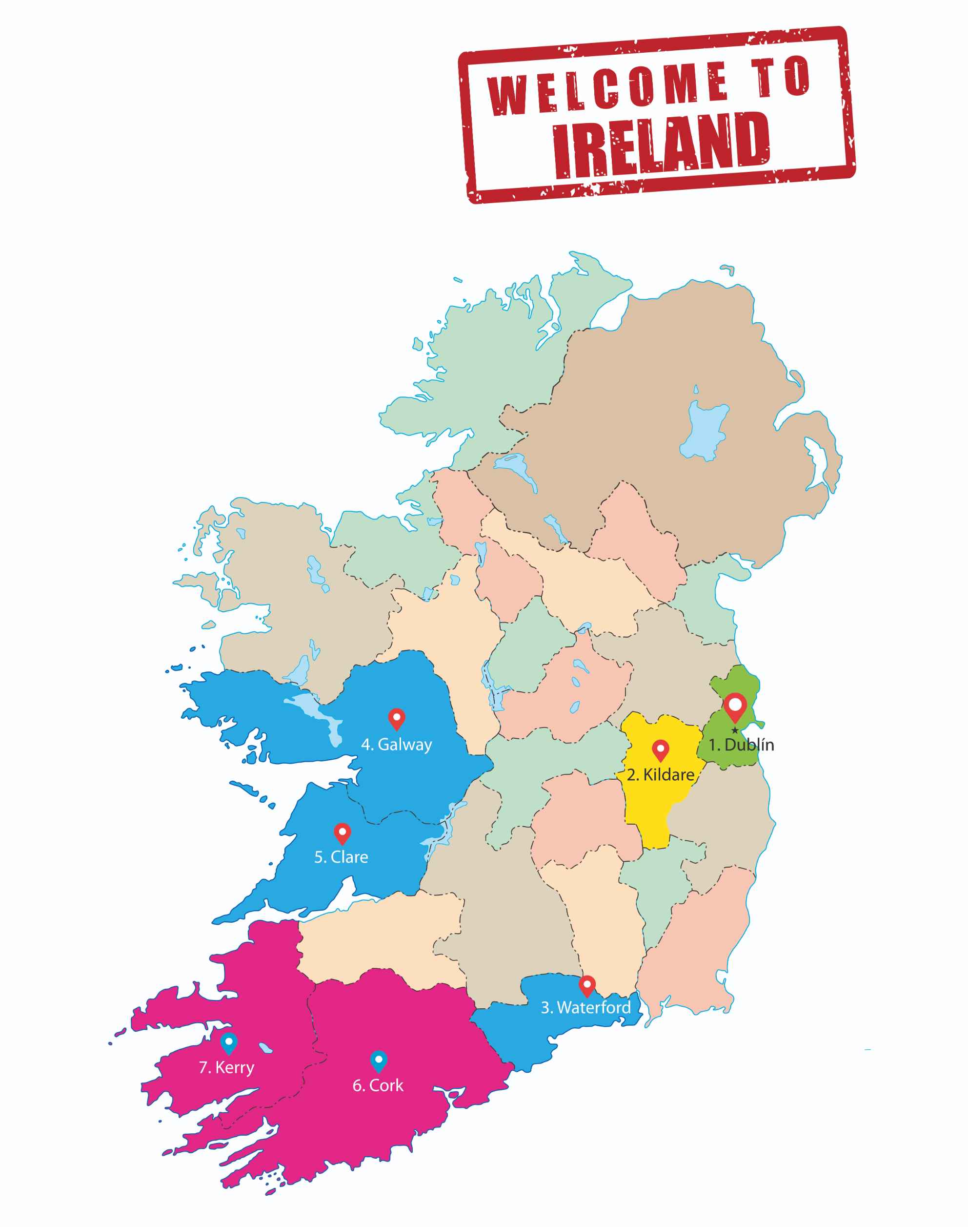 UK destinations map